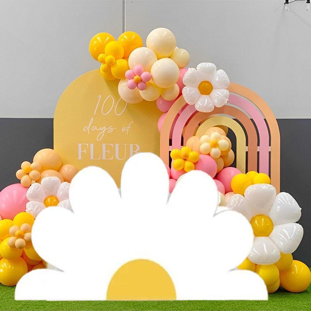 Engagement Background Wall White DIY Cardboard Cutout Foam Cute Daisy Party Background Exquisite Daisy Birthday Decor Home