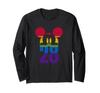 Disney Mickey And Friends 28 Mickey Face Rainbow Gradient Long-Sleeve T-Shirt