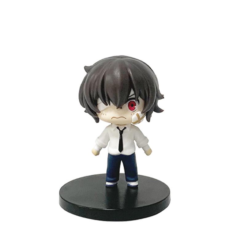 Bungo Stray Dogs Q-версия Дазай Осаму и Накахара Тюя Ручная роспись Фигурки для рабочего стола и Автомобильные украшения.