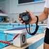 BOJIDO large easy replaceable and strap Ideal for and fitness Stopwatch, 0.01-second increments, waterproof, screen, operation, portable,
