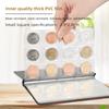 120 Pockets Home Decoration PU Leather Album Coin Storage Home Decoration Stamp Photo Album Large Capacity Coin Album Holders