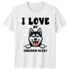 I Love My Siberian Husky TShirt Siberian Husky Dog Owner Gift For Him