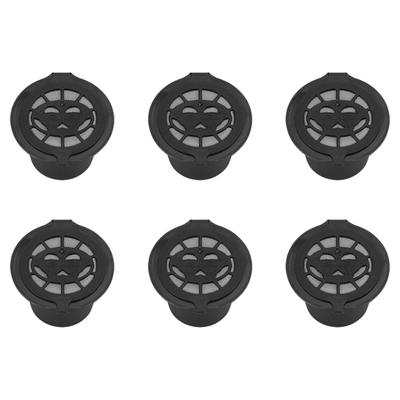 6 шт. Пластиковые и из нержавеющей стали многоразовые кофейные капсулы-фильтры корзины для замены