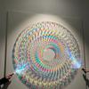 50Pcs Rainbow Holographic Acrylic Square Holo Plexiglass Tiles Iridescent Acrylic  Art Creation