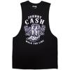 Johnny Cash Unisex Adult Walk The Line Boots Vest Top