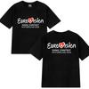 New in Eurovision 2025 T-shirt Eurovision Song Printed T Shirt Women Fashion Y2k Short Sleeve T-shirts Cotton Tops