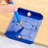 ABS Hinge Drilling Locator Blue Installation Auxiliary Tool Install Positioning Tool  Woodworking
