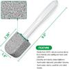 Pumice Stone Toilet Bowl Cleaner,Bathroom Cleaner Brush Toilet Wand Refills with 30CM Long Handle for Remove Hard Water Stains with 1 Wand+ Pumice
