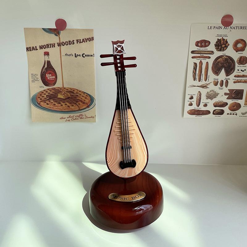 Ретро Фонограф Музыкальная Шкатулка Мини Музыкальная Шкатулка Классическое Искусство Декор Музыкальная Шкатулка Домашнее Искусство Без Батареи Декор Для Рабочего Стола Новогодние Подарки