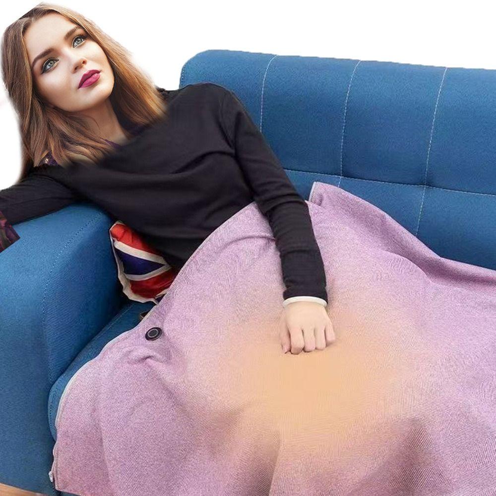 Washable Warm Shawl Wearable Heating Lap Blanket Durable Leg Cover Winter