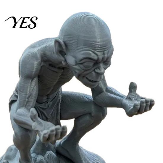 Decorative Pen Stand 3D Printed Gollum Holder, Fan-Exclusive Collectible, Creative Desktop Decoration Character Detail Holder with Stable Base,