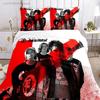 Tokio Hotel 3D-печать Рок-группа Всесезонный пододеяльник Комплекты постельного белья Мягкий пододеяльник и наволочки Одинарный Двуспальный Квин Кинг