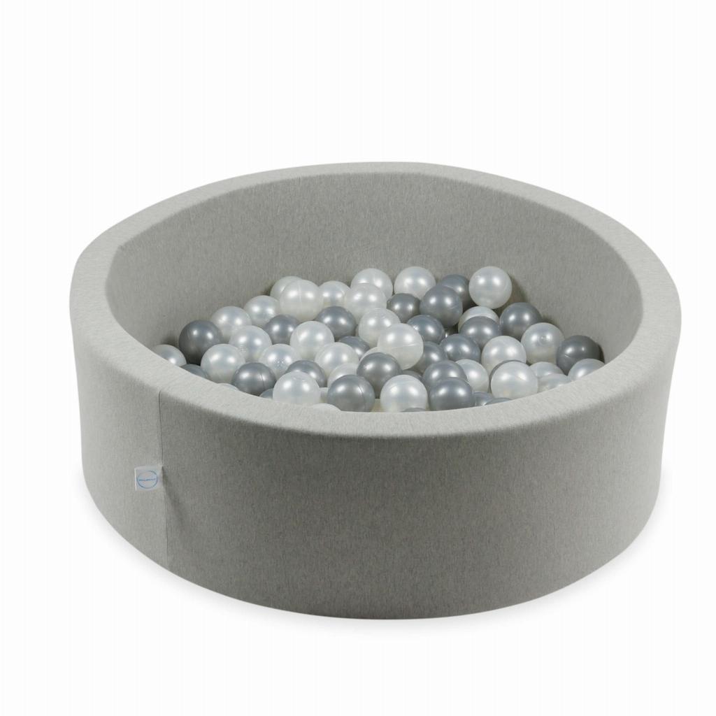 Toy balls ø7cm 200pcs pearl, silver