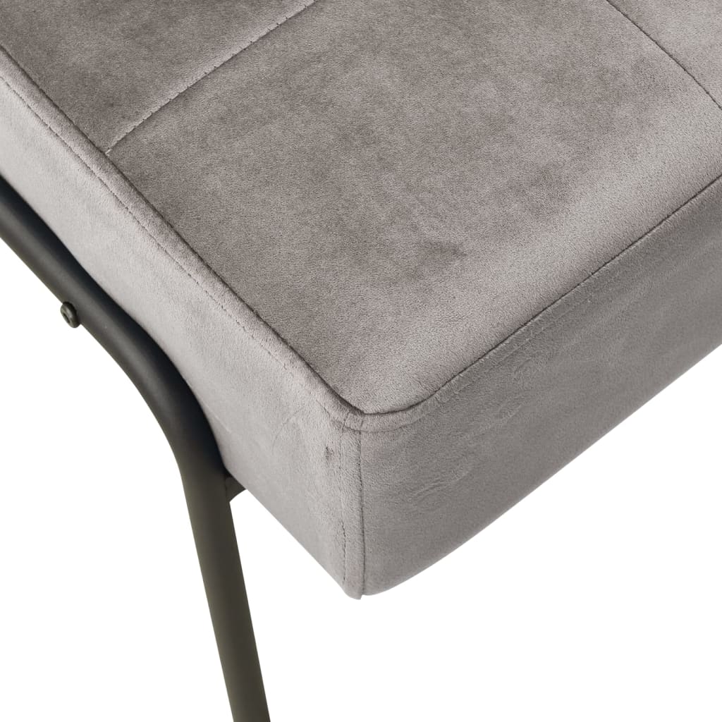 Vidaxl Fotel, 65X79X87 Cm, Jasnoszary, Obity Aksamitem