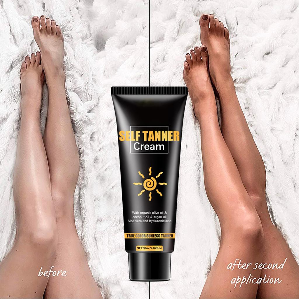 Гель для загара, интенсивный гель для загара, гель для загара для солярия, стойкий водостойкий для потрясающего загара для тела и лица 80 г