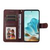 For Motorola Edge 60 5G/60 Fusion 5G PU Leather Wallet Case ENKAY HAT PRINCE Phone Stand Cover with Tempered Glass