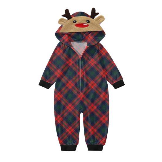 Рождественский семейный комплект пижам с принтом лося и снежинок, с длинными рукавами, для отдыха дома, цельный комбинезон для рождественских праздников и семейных собраний