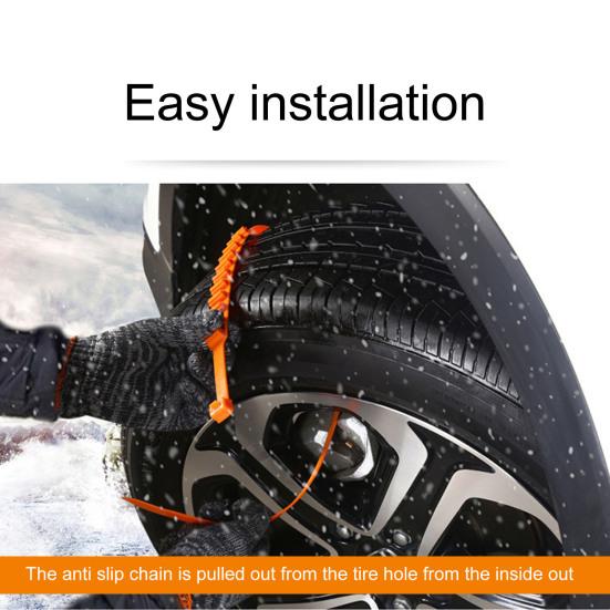 6/12/24 шт. универсальные противоскользящие цепи для противоскольжения регулируемые цепи для шин зимнего вождения аварийные тяговые цепи для снежных шин