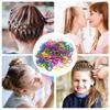 Colorful Elastic Hair Ties Rope Mini Small Hair Ties DIY Hair Style Tool Hair Scrunchies Disposable Rubber Bands