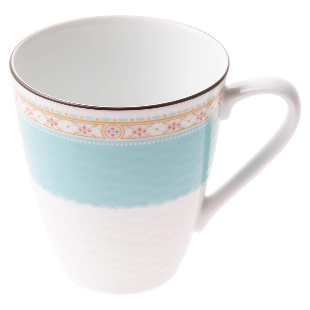Кружка Noritake 295 куб. см, синяя, гудящая, безопасная для микроволновой печи, 2 шт., тонкий фарфор (Парный набор) П5355Л/1645