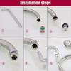 1~10Pcs 20/22/24mm  to 1/2" 3/4" Brass Faucet Aerator Adapter Connector Tap Fitting Connector  Male & Female  Fine/Coarse Tooth
