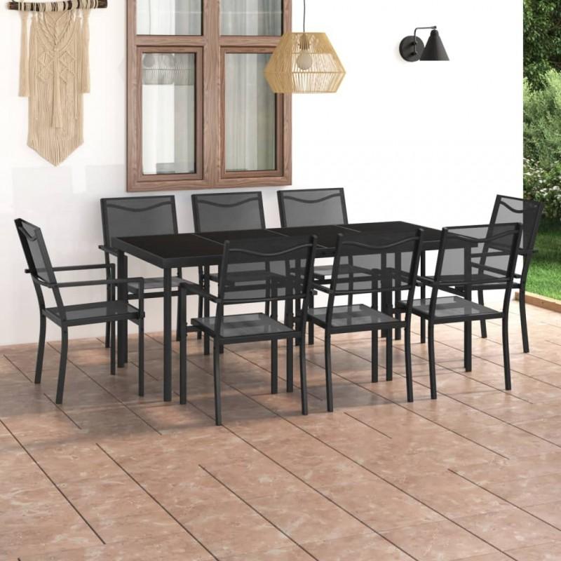 Day and Night - Day and Night 9-piece Steel Garden Dining Set