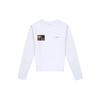 Off-White Белые/черные мужские топы Caravaggio Angel Slim с круглым вырезом OMBA025E20FLE0050110