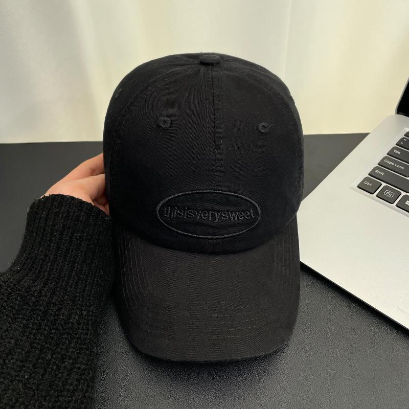 Spring New Letter Embroidered Baseball Cap Versatile Face Small Visor Fashionable Commuter Cap Children