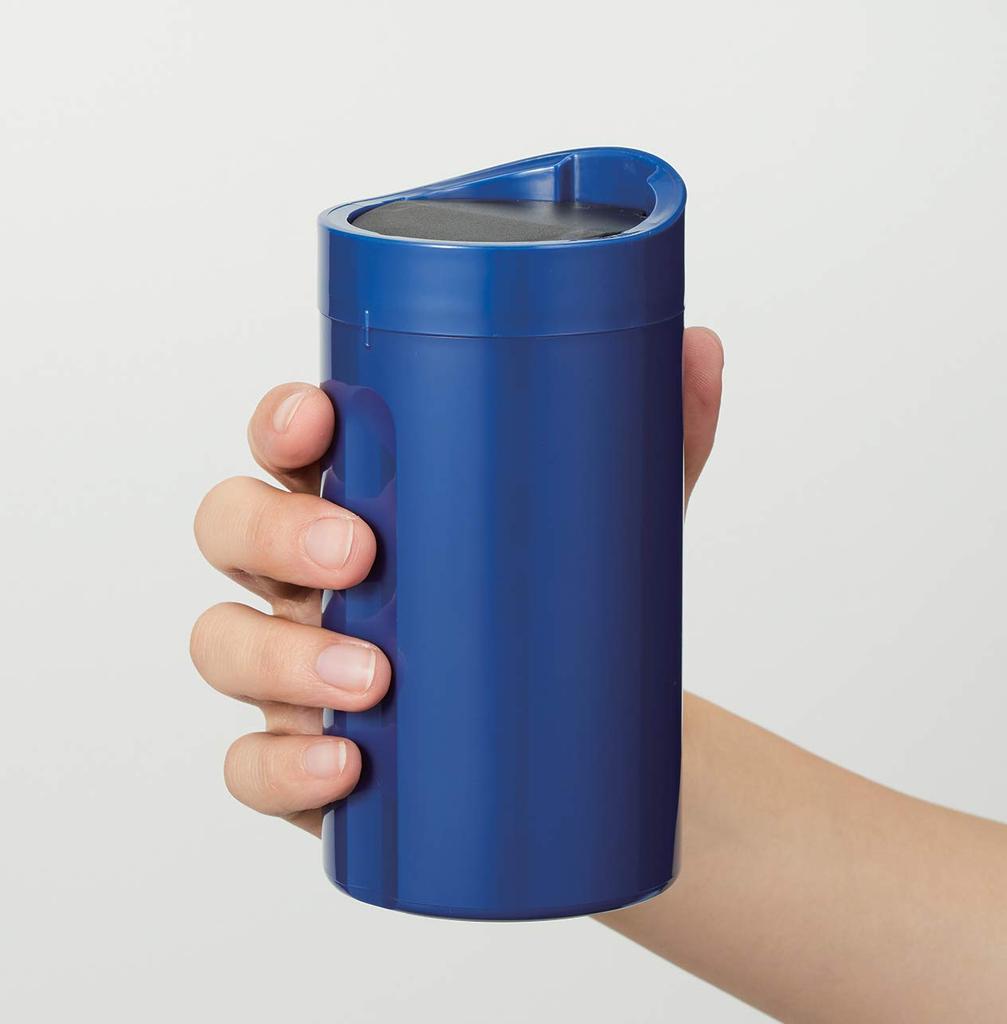Mug that spill even if it falls over Insulated thermal insulation thermo tumbler 280ml Black won't TS-1359-009