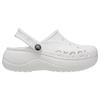 Crocs Baya Platform Clog EVA Non-Slip Wear-Resistant Cloud Shoes Women Clogs White 208186-100