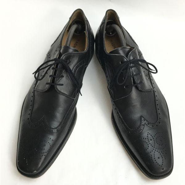 ANTONIO RUFO leather plain toe dress shoes 25.0 dark brown Made in Japan(USED)