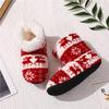 Women Anti Skid Warm Women Home Slippers Winter Floor Shoes Christmas Elk Indoor Socks