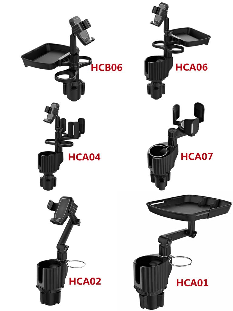 360 Rotating Adjustable Car Drink Cup Holder with Tray Multifunctional Storage Car Cup Mount Holder Expander for Car