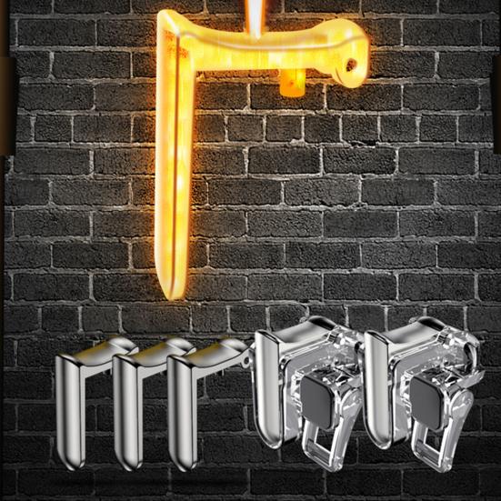 2Pcs GT01 Trigger Buttons Mini Multifunctional Metal Game Trigger Controller Fire Buttons for Smart Phones