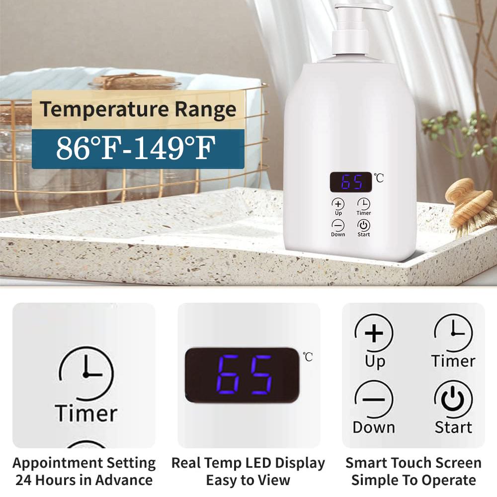 Электрический подогреватель массажного масла с 2 дозаторами для бутылок с маслом для салонов и спа