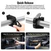 Shovel Holder 4PCS Quick Release Clamp For Truck Kit, For MOLLE Panel Anti-Slip Teeth, 1-1/5" To 1-1/2" Shovel Mount