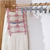 Вешалка для юбки с регулировкой, пластиковая ручка, вешалка для брюк, экономия места, прикрепляемая сушилка для нижнего белья, органайзер для хранения в гардеробе