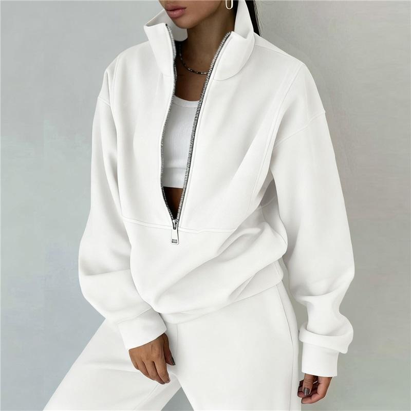 Модный повседневный спортивный костюм женский свободная толстовка длинные брюки комплект из двух предметов