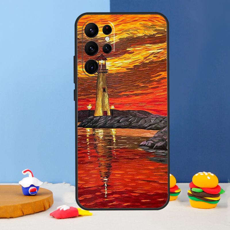 Чехол для телефона с картиной Ван Гога маслом Для Samsung Galaxy S25 Ultra S9 S10 S20 S22 S21 FE S23 Plus S24 Ultra Чехол