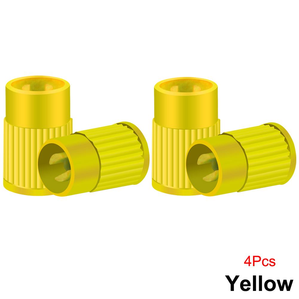 Plastic Tire Valve Caps Built-in Valve Core Remover Tool Universal Stem Covers for Cars Bike and Bicycle Trucks Motorcycles Valve Stems 1