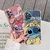 Clear Case For Samsung Galaxy A57 A37 A56 5G A36 Cases A55 A54 A35 A26 A07 A17 A16 A06 A34 A15 Soft Shockproof Cover Cute Stitch
