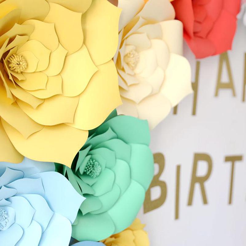 DIY искусственные бумажные цветы свадебные украшения фон день рождения ремесла DIY товары для мероприятий