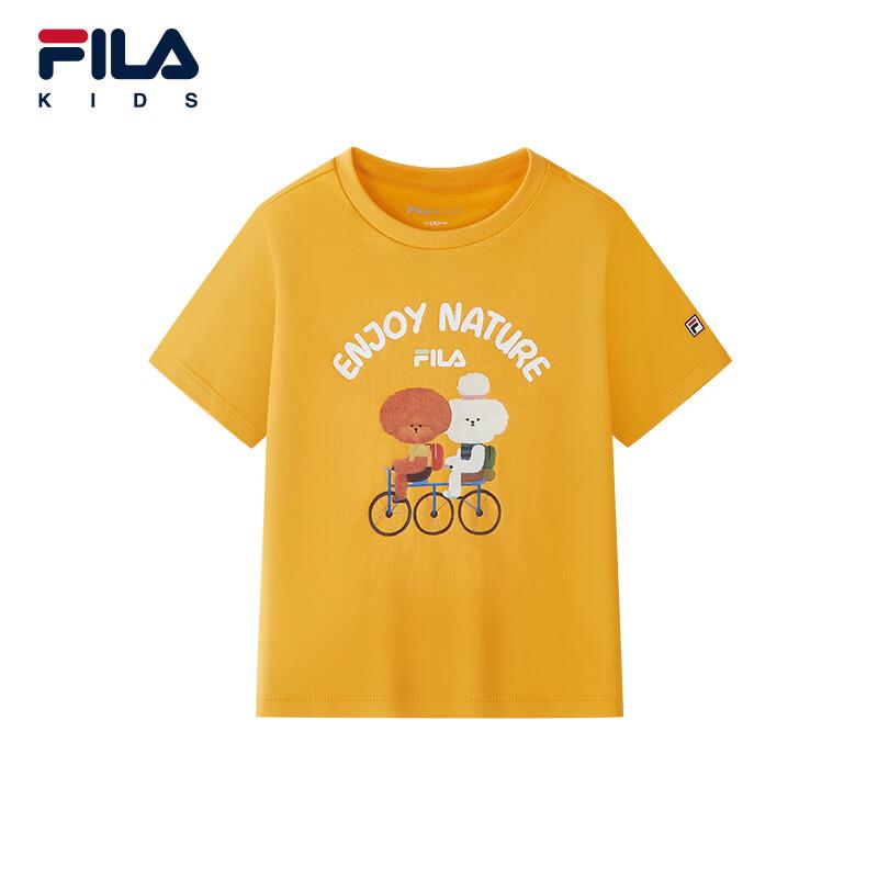 Fila Детская летняя футболка из чистого хлопка с коротким рукавом