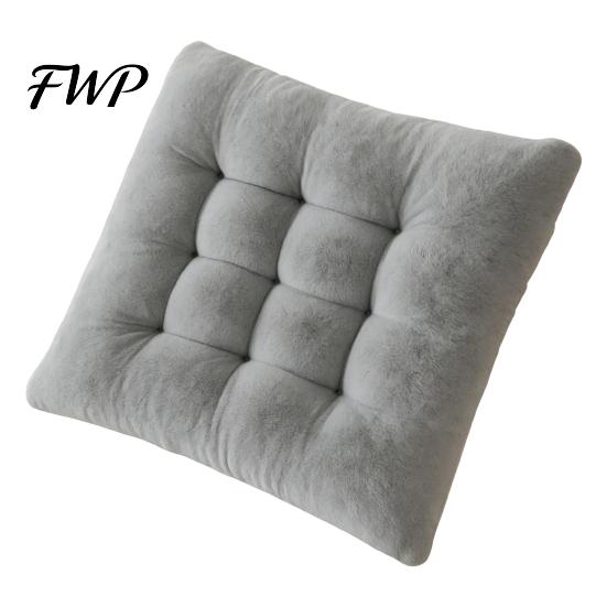 Cute Cartoon Floor Cushion Plush Warm Chair Cushion, Bear 18" x Cozy Seat for Kids Room Non-slip Office Dining Bay Window Leisure Mat