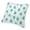 Grumble Yum Square Pillowcase Polyester Linen Velvet Creative Zip Decor Pillow Case Car Cushion Cover
