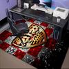 Vfb Fc Crest Printed Office Carpet Chair Cushion  Entryway Rug, Rugs for Living Room, Bedroom Christmas gifts