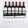 Wall Mounted Iron Wine Rack Bottle Champagne Glass Holder Shelves Bar Accessory