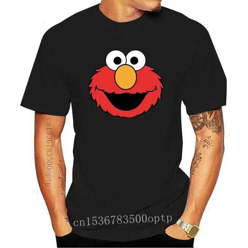 New Sesam Street Elmo Face 2024 Funny Men T-shirt - Joke Gift