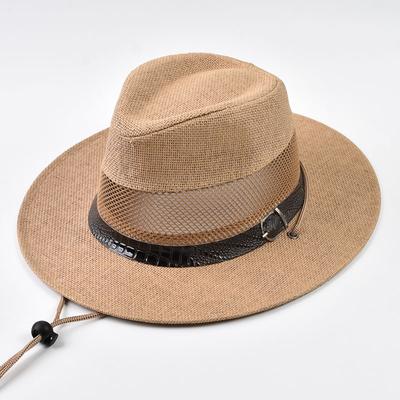 Летние повседневные соломенные шляпы с вырезами Panama Trilby Jazz Hat Для улицы Защита от солнца Пляжная шляпа Рыбалка Альпинистская кепка