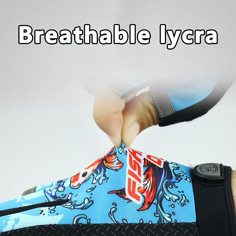 Перчатки для рыбалки Fly Knock Lure для мужчин и женщин, трехпалые, для морской рыбалки, дышащие, спортивные, нескользящие перчатки